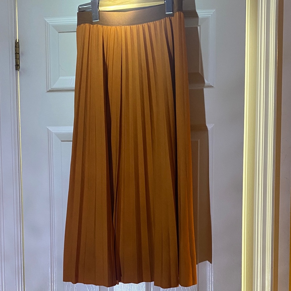 SHEIN Vibrant Orange Midi Skirt-mini dress